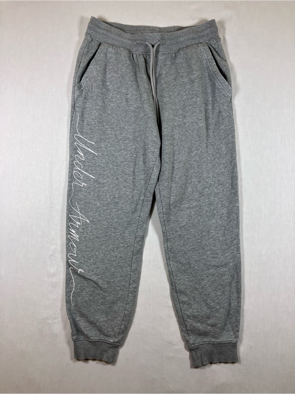 Under Armour Light Gray Fleece-Lined Jogger Pants